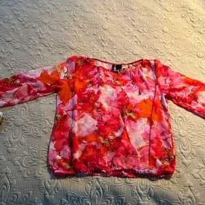 New Directions Floral Blouse